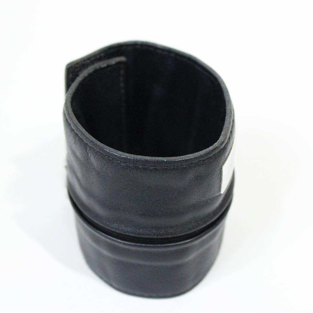 激レア 極美品 GUCCI グッチ リストバンド ケース レザー ブラック