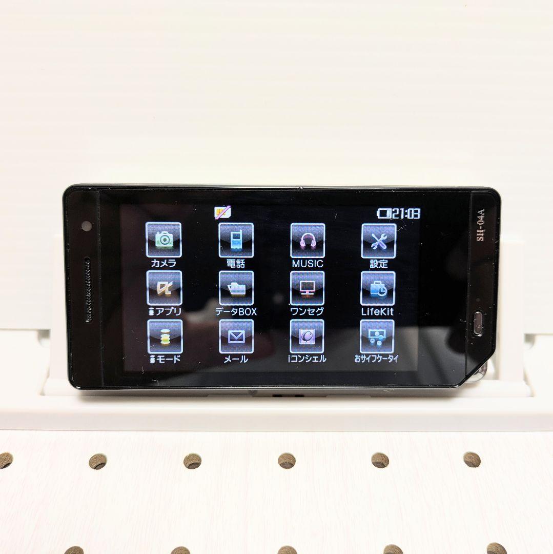 ガラケー本体 実機 AQUOS SH-04A 動作品 NTTドコモ FOMA