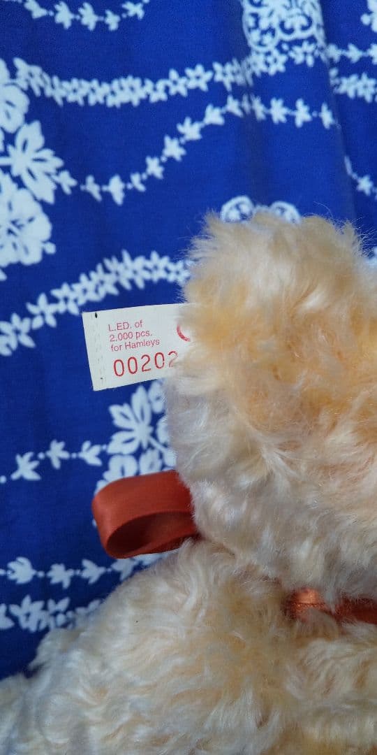 シュタイフテディベア※Steiff※チェスター※1996年製※ハムリーズ限定