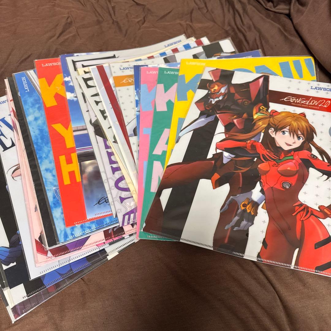 エヴァンゲリオン　アスカ&レイ　マイクロファイバータオル＋おまけクリアファイル