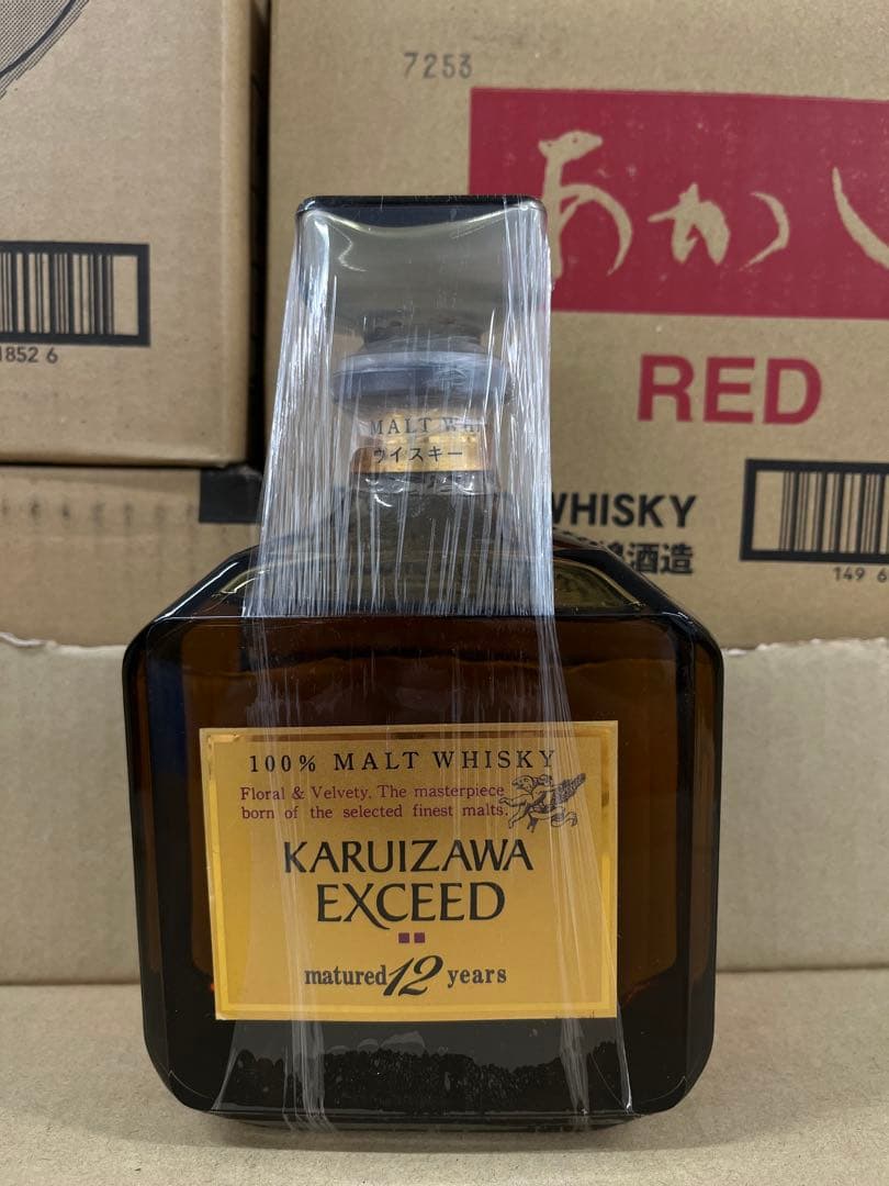 軽井沢Exceed 12年モルトウイスキー700ml 40% 未開栓、フィルム無