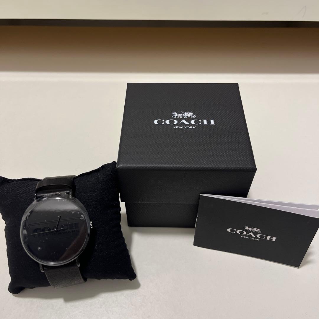COACH/コーチ CHARLES ステンレススチール 腕時計 ブラック