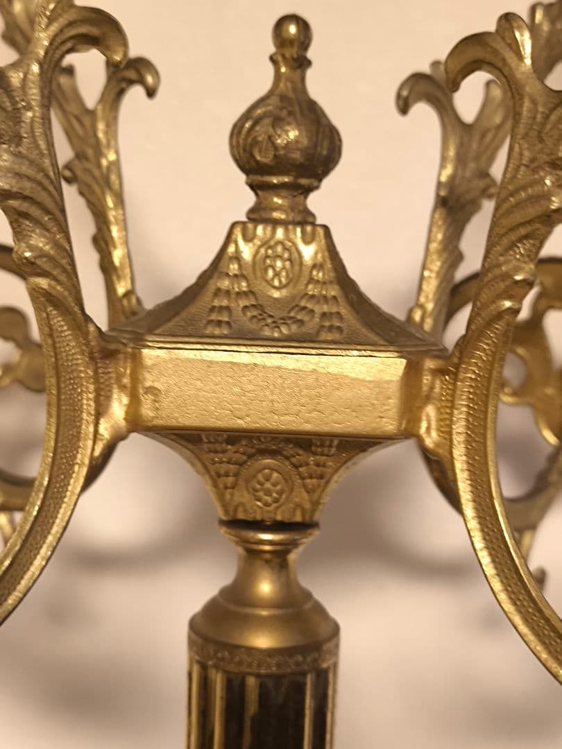 アンティーク　真鍮コートスタンド　ポールハンガー　クラシック　イタリア製