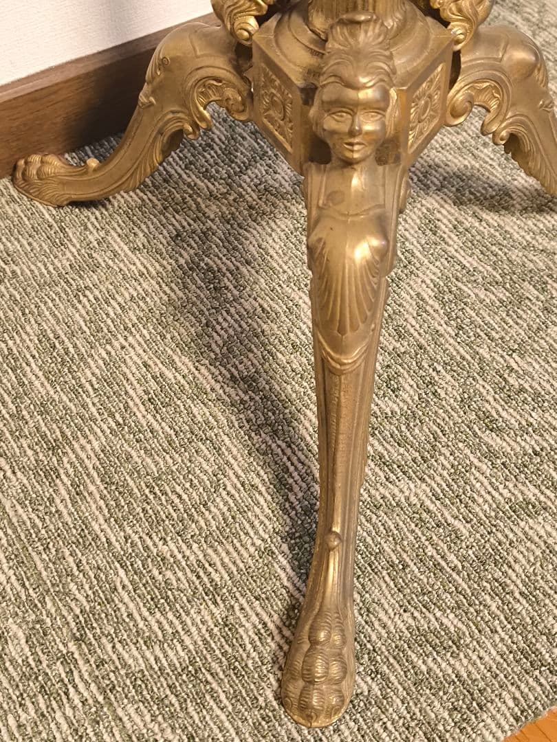 アンティーク　真鍮コートスタンド　ポールハンガー　クラシック　イタリア製