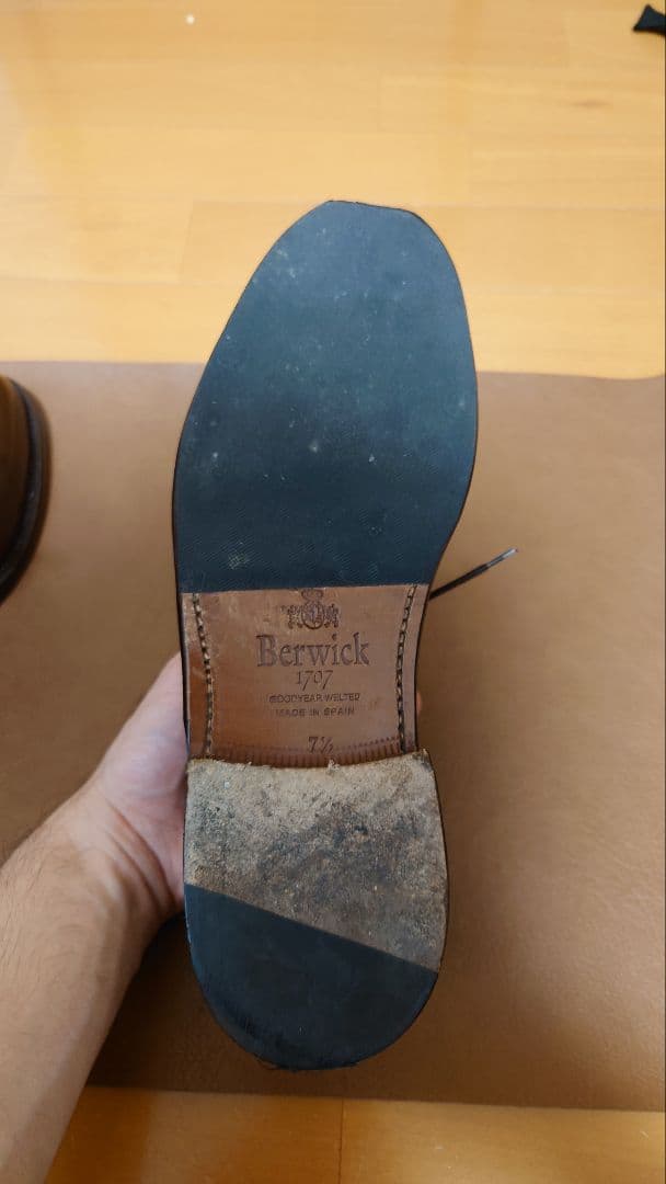 minemine様　Berwic Uチップ　ダークブラウン