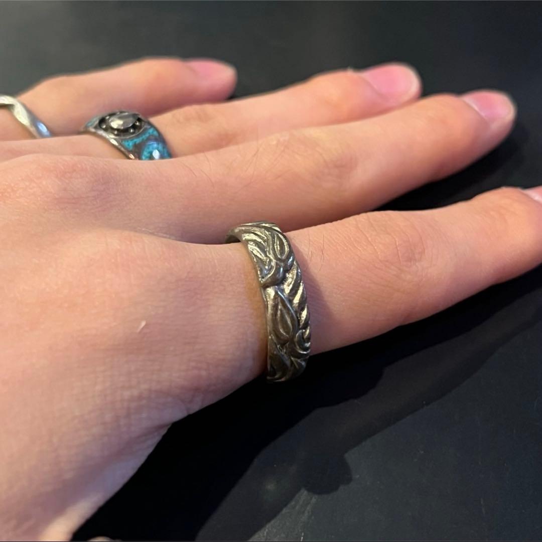 USA MADE SILVER925 SWIRL RING/シルバー/リング