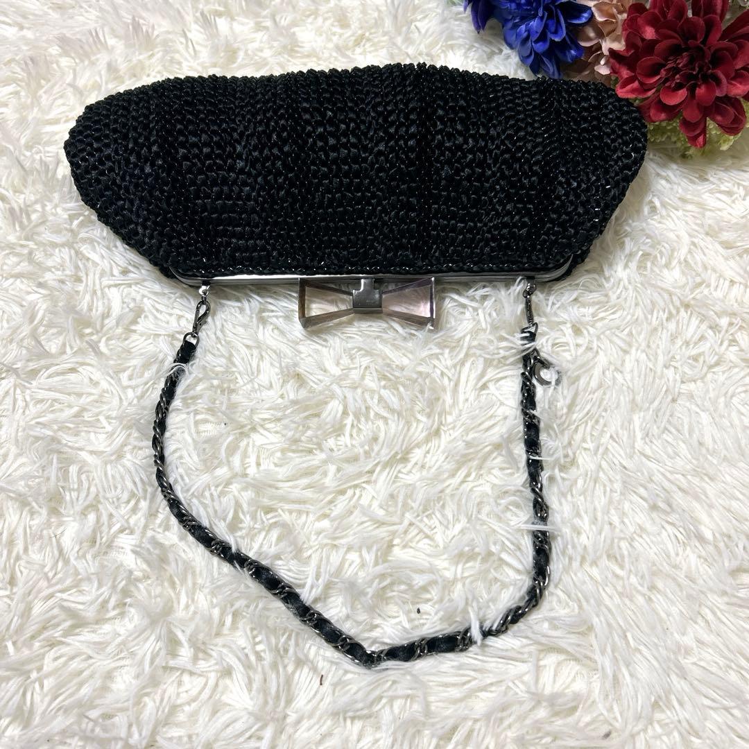 ✨️美品✨ アンテプリマ パーティーバッグ 2way リボン がま口 チェーン