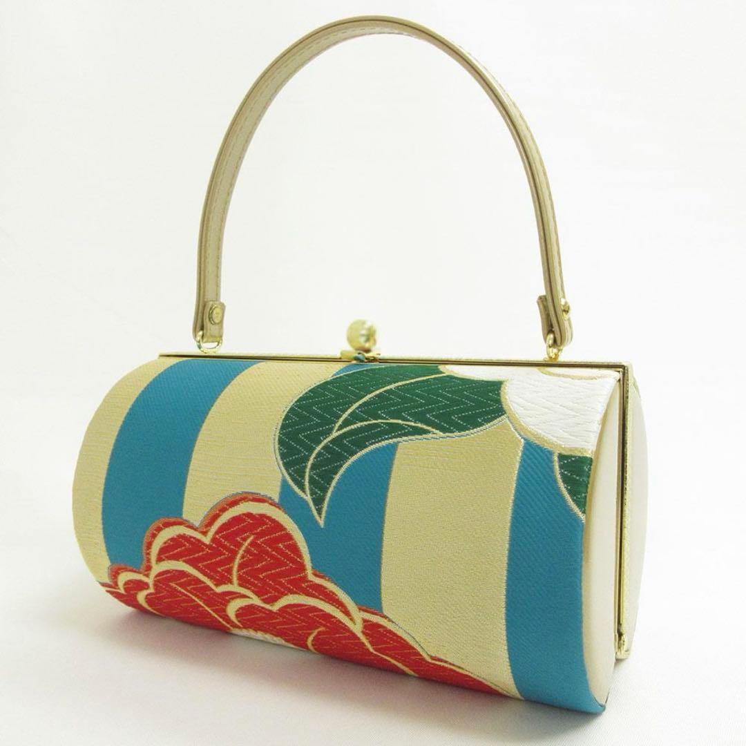 高級帯地使用 草履バッグセット　厚底