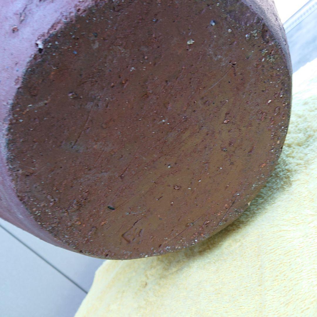 備前焼、古壺、四耳あり、印上