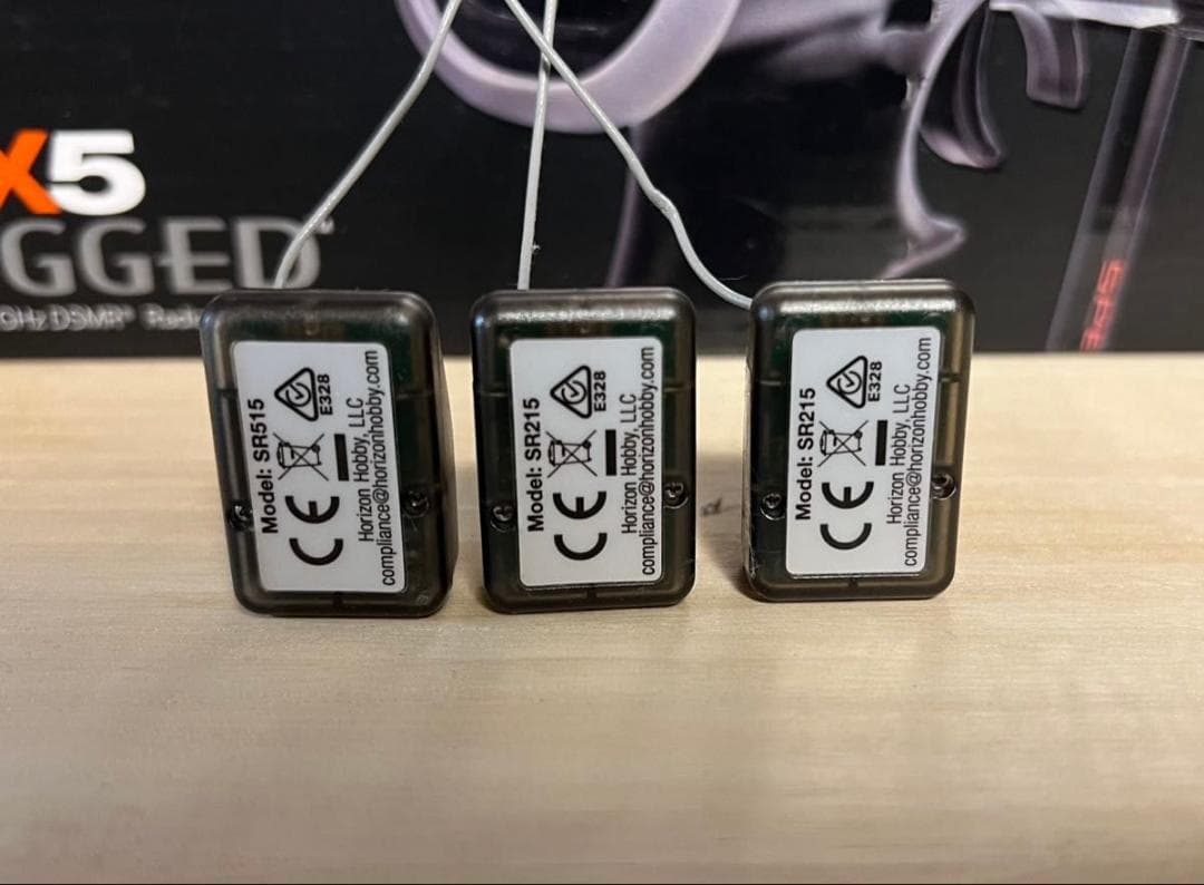 Spektrum RC DX5 Rugged プロポ レシーバー3つ付き