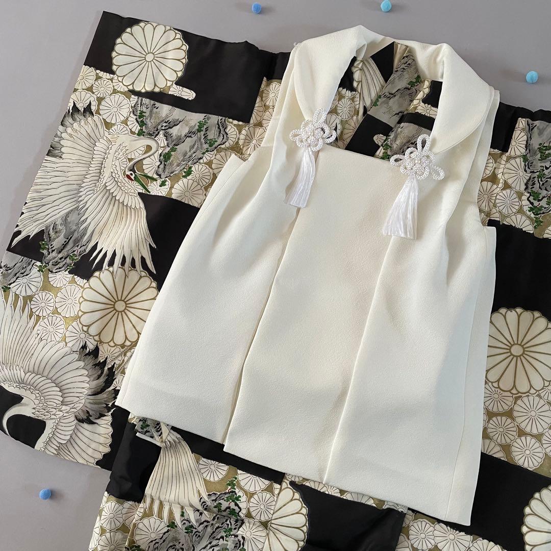 七五三　３歳　正絹　アンティークお着物セット