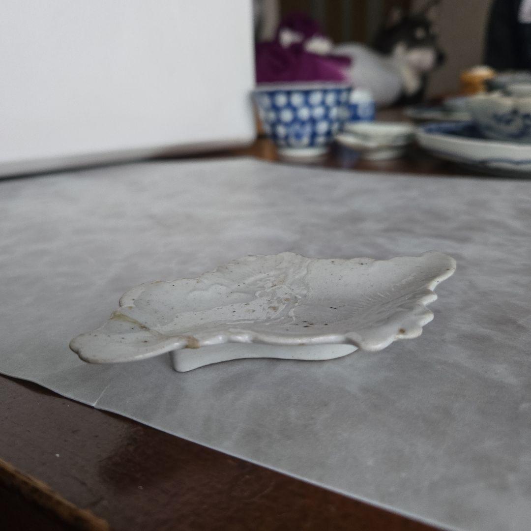 古伊万里　白磁　豆皿　小皿　江戸時代　古九谷　アンティーク　骨董　三階松