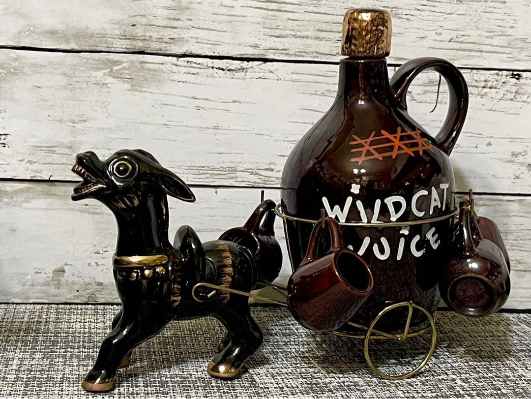 WILDCAT JUICE ビンテージ　デカンタボトル　置物　1950〜1960
