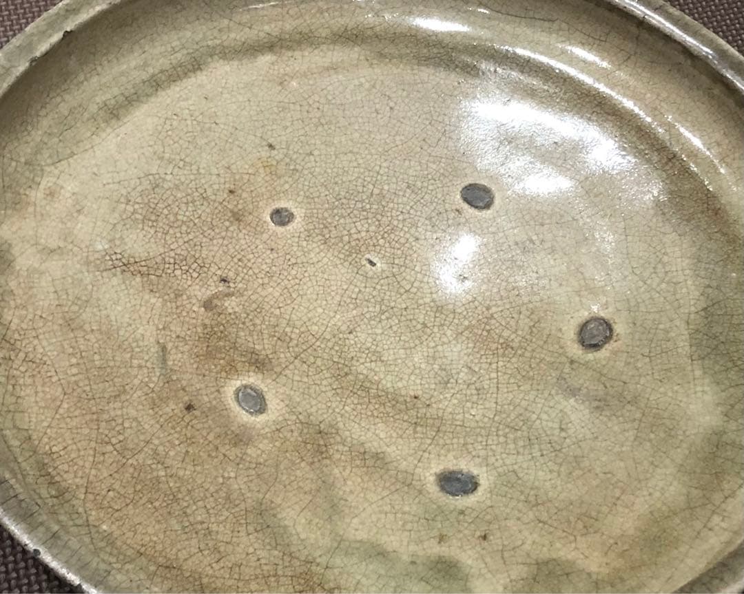 石皿。古瀬戸 。大皿。骨董品。古美術。希少品。舊家藏出。江戸時代