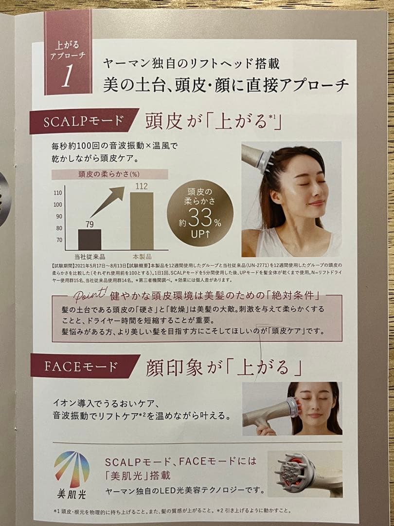 YA-MAN ヘアドライヤー マッサージ機能付き（未使用に近い）