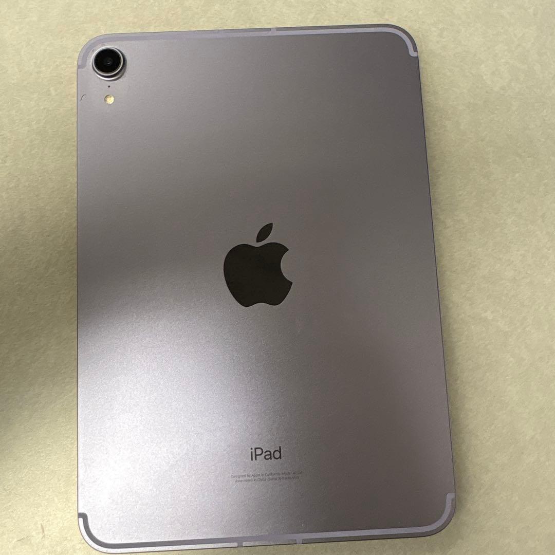 iPad mini 6世代　256GB　セルラーモデル、パープル