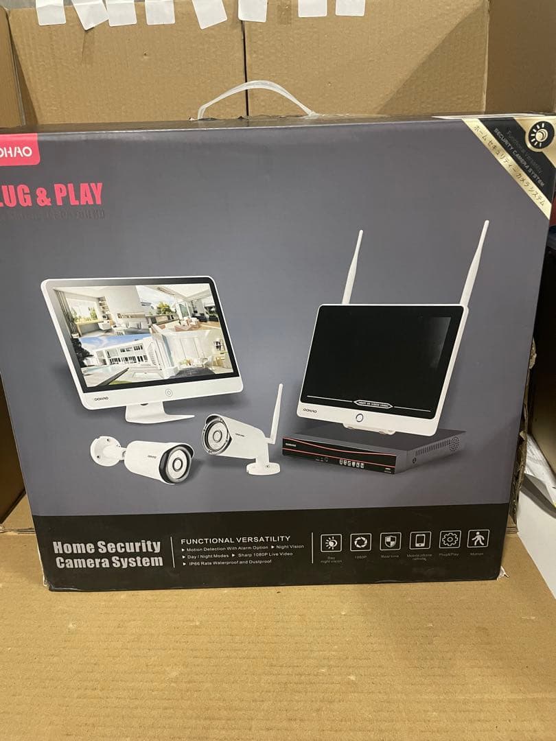 SOOHAO 防犯カメラ poe給電 poeカメラ8台+録画機+4TB HDD