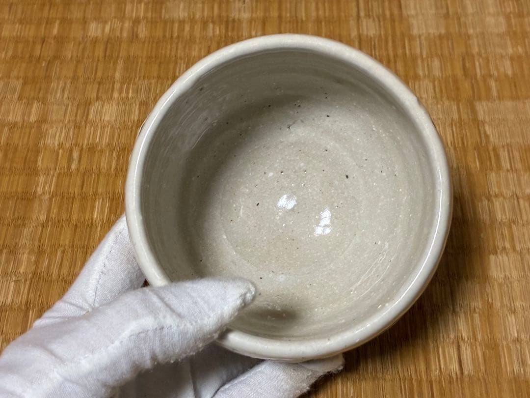 茶道具 蓬莱茶碗 漢字 【雪月花】人間国宝【清水 卯一】共箱