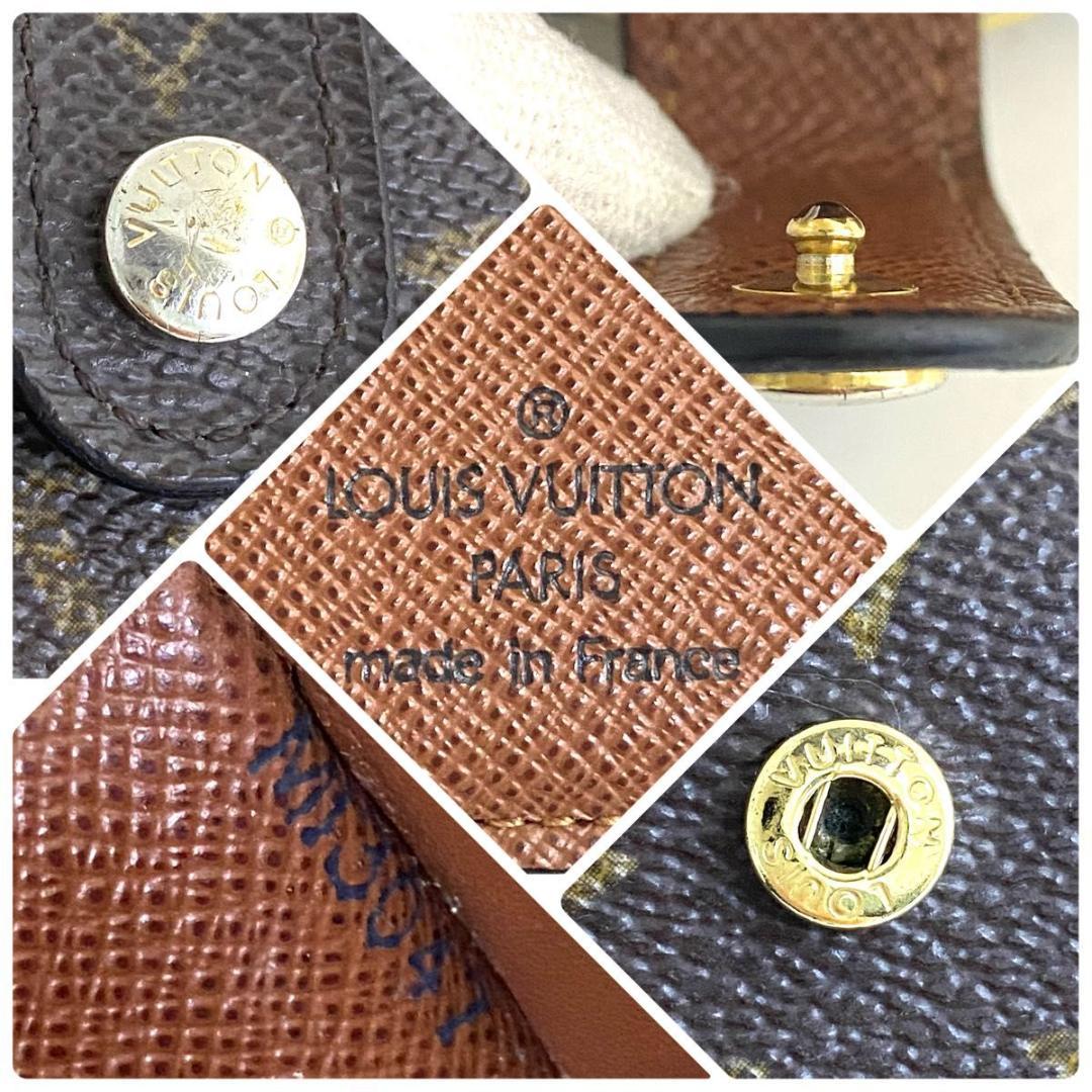 ルイ ヴィトン◎モノグラム ヴィエノワ 二つ折り がま口 ブラウン 茶 男女兼用