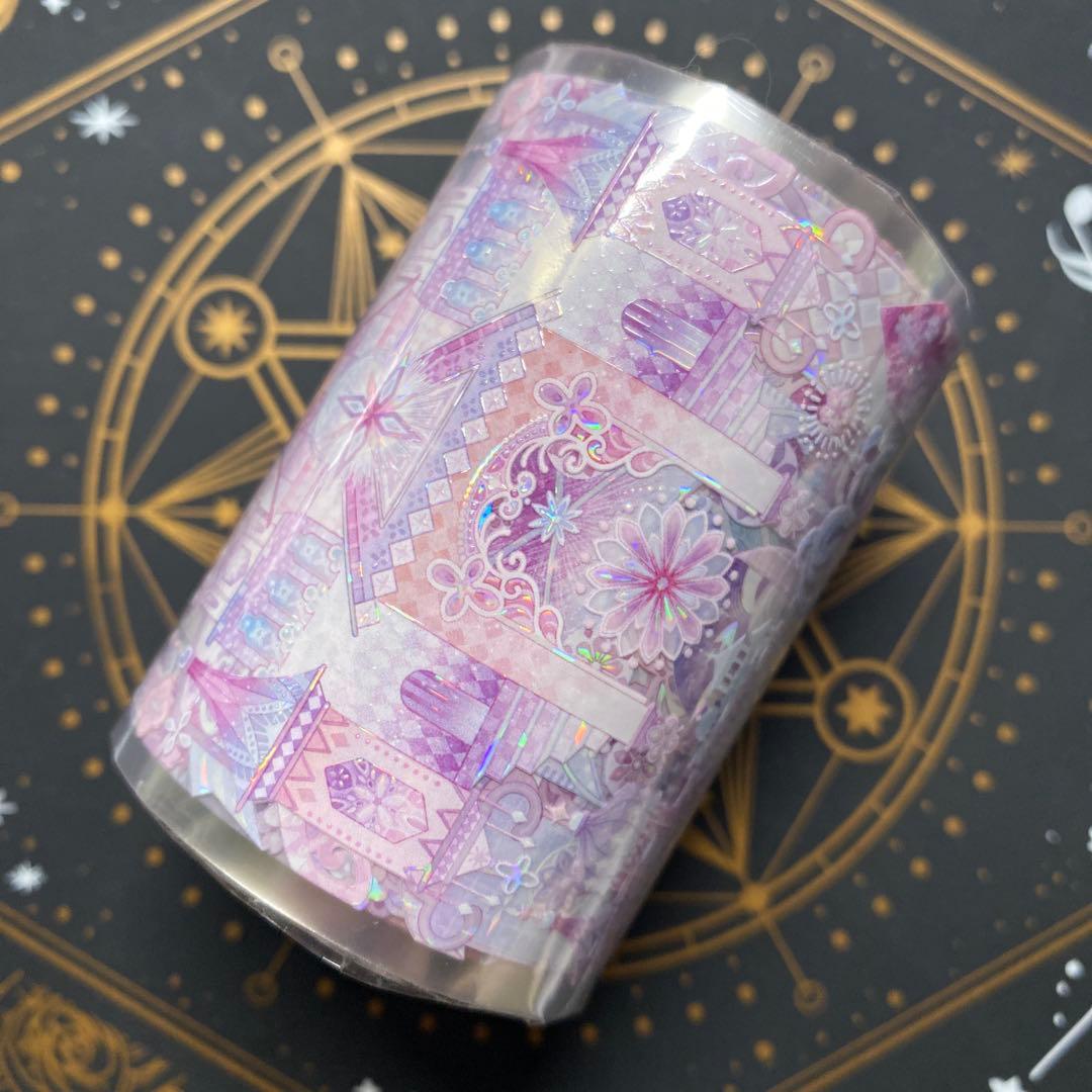 【8890】海外　マステ　3/5/巻　貝殻光マスキングテープ　舞踏会　装飾系