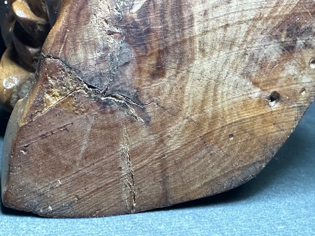 白檀　観音　木彫り　仏教美術　仏像 骨董 仏教　密教　置物アンティーク