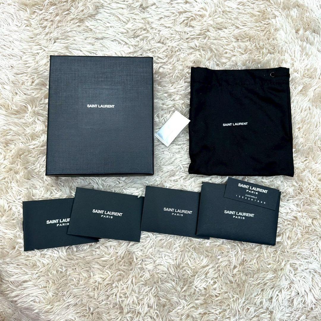 【美品】サンローラン ケース 小銭入れ ブラック YSL 付属品完備