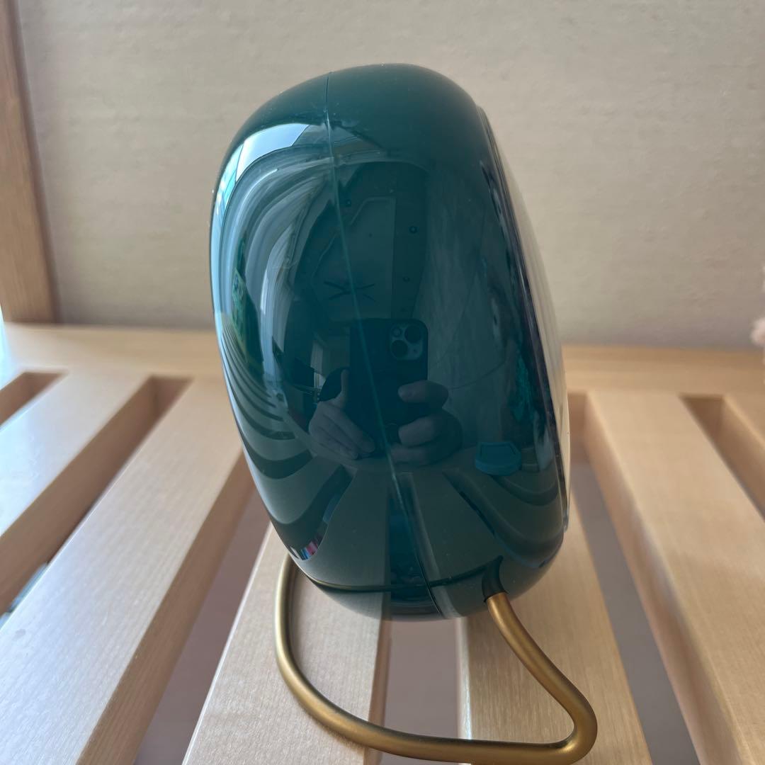 （美品）アルネヤコブセン　テーブルクロック　グリーン　無印　ブリキ缶2個