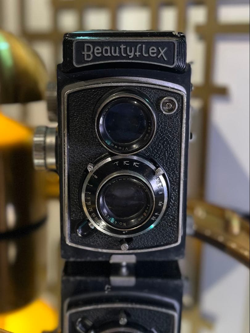 Beautyflex 二眼レフ Telmer 80mm f3.5 完動品
