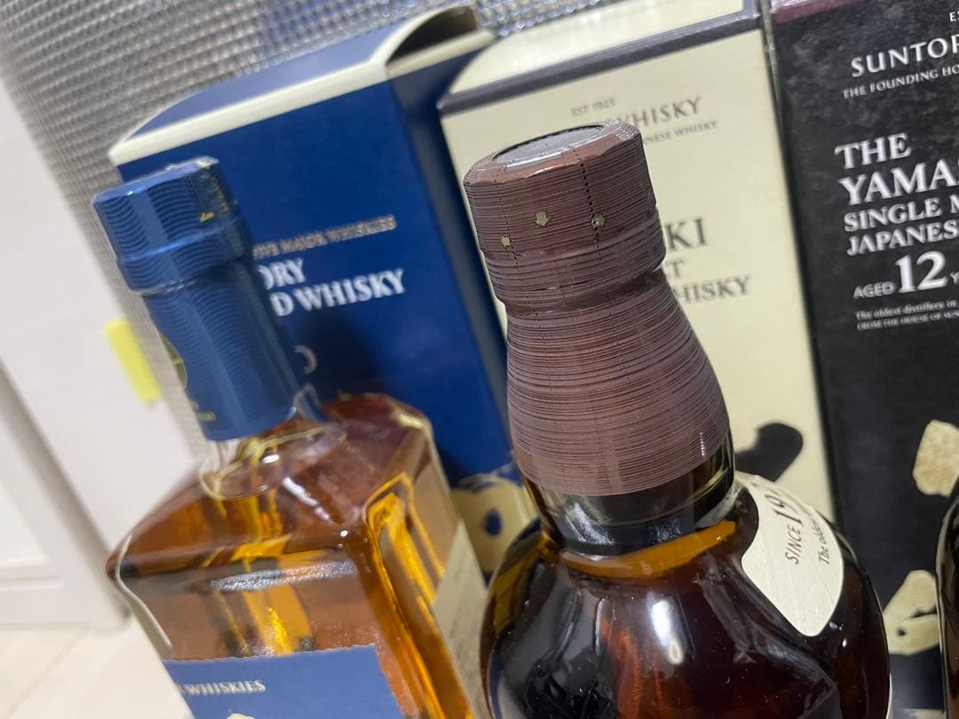 サントリー山崎12年、NV、碧 Ao 各1本