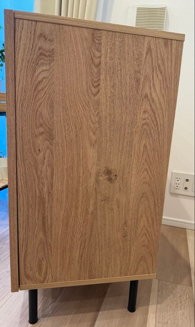 【LOWYA　ラタン調キャビネット　】