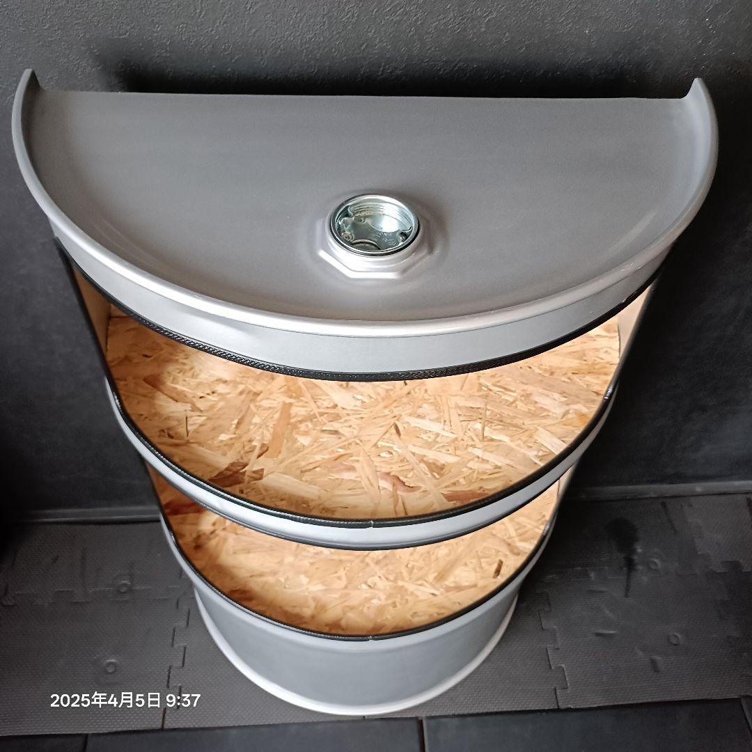 ドラム缶remakeBOXアート！シルバー