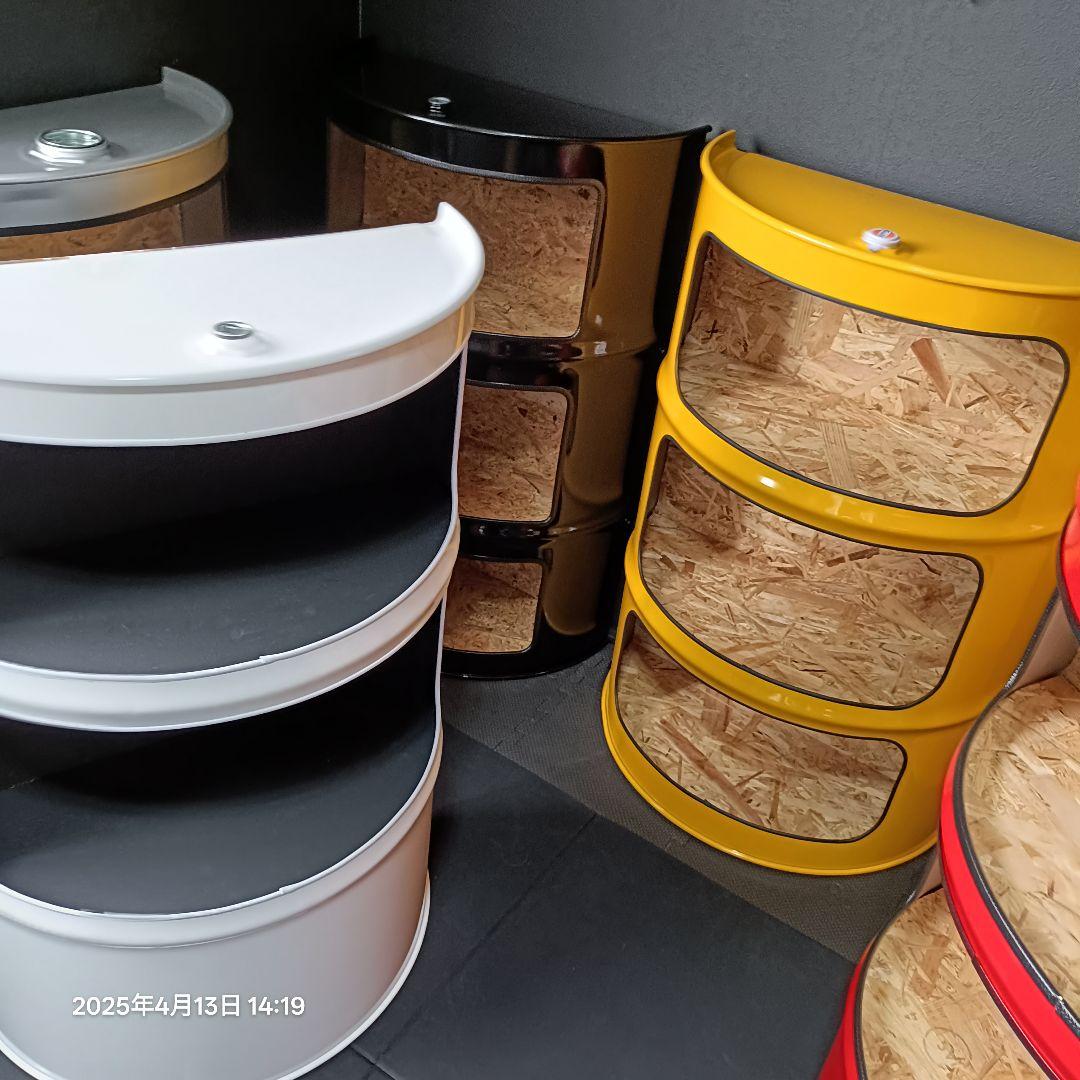 ドラム缶remakeBOXアート！シルバー