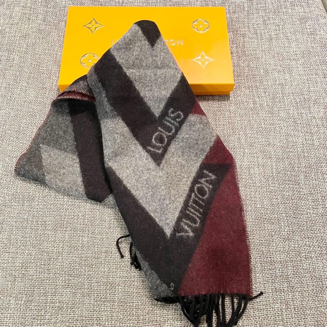 ルイヴィトン エシャルプ アンフィニットV カシミヤ混 マフラー マルチカラー