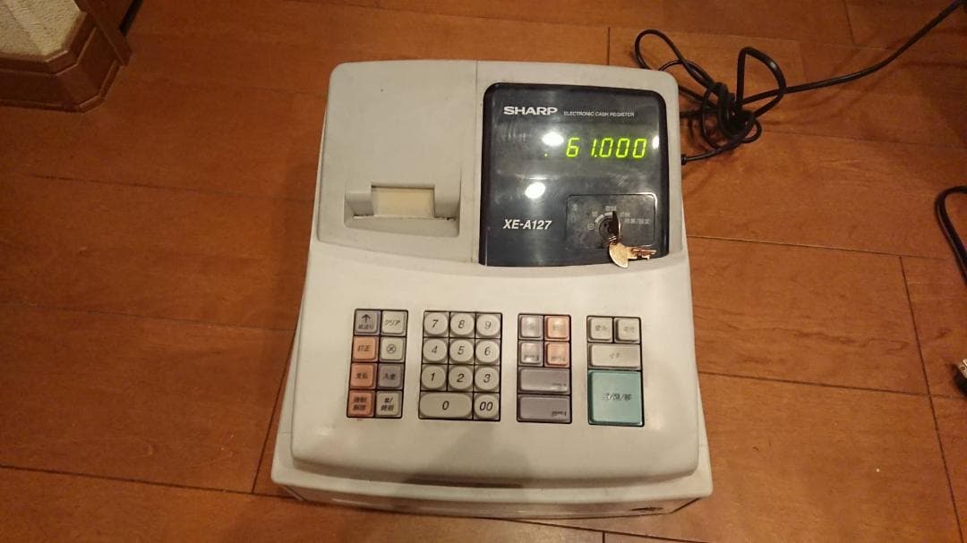 SHARP 電子レジスター XE-A127 店舗用品 レジ　ドロワーキー無し