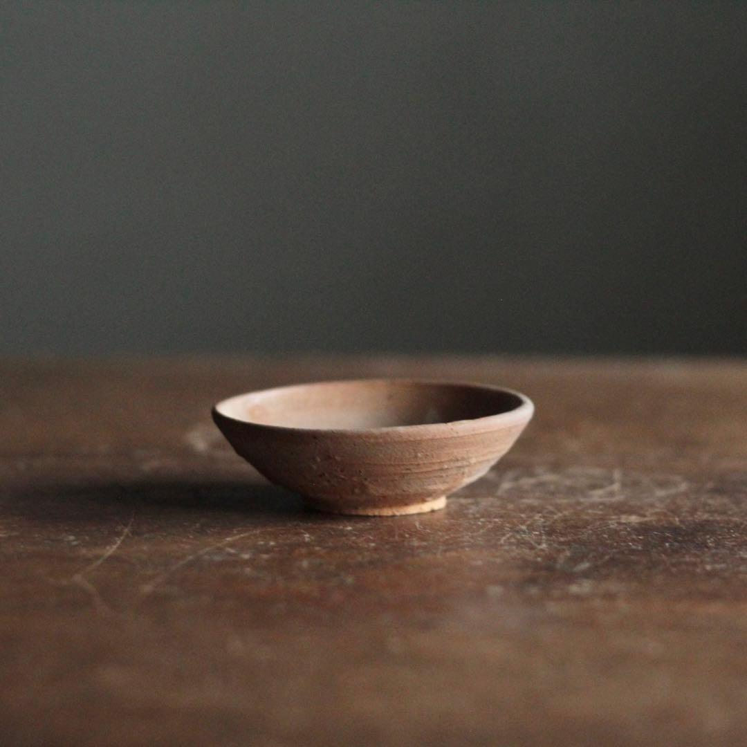 赤あがり 李朝 平盃 朝鮮美術 古美術 古道具 アンティーク 盃 ぐい呑み