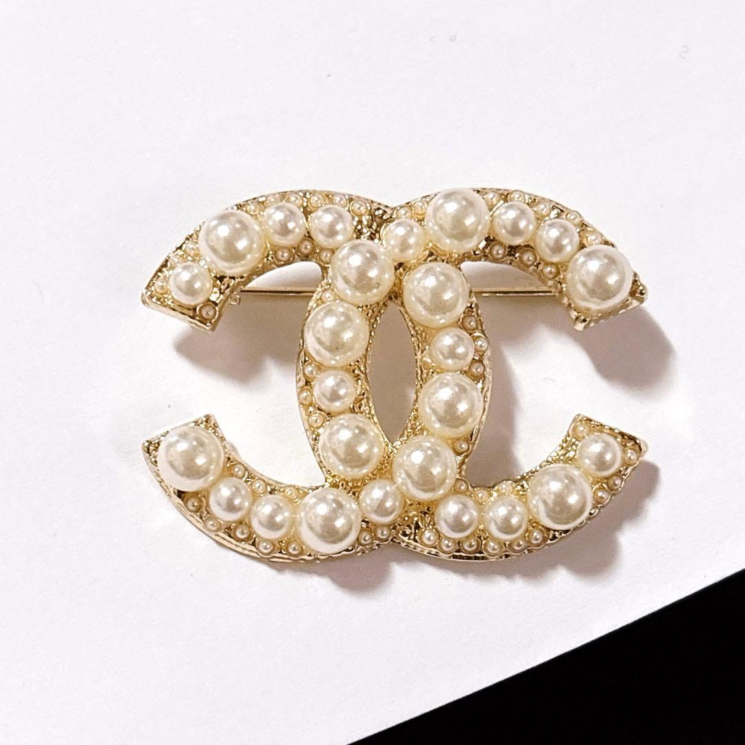 パール キラキラストーン シルバー ヴィンテージ ブローチ メンズ レディース