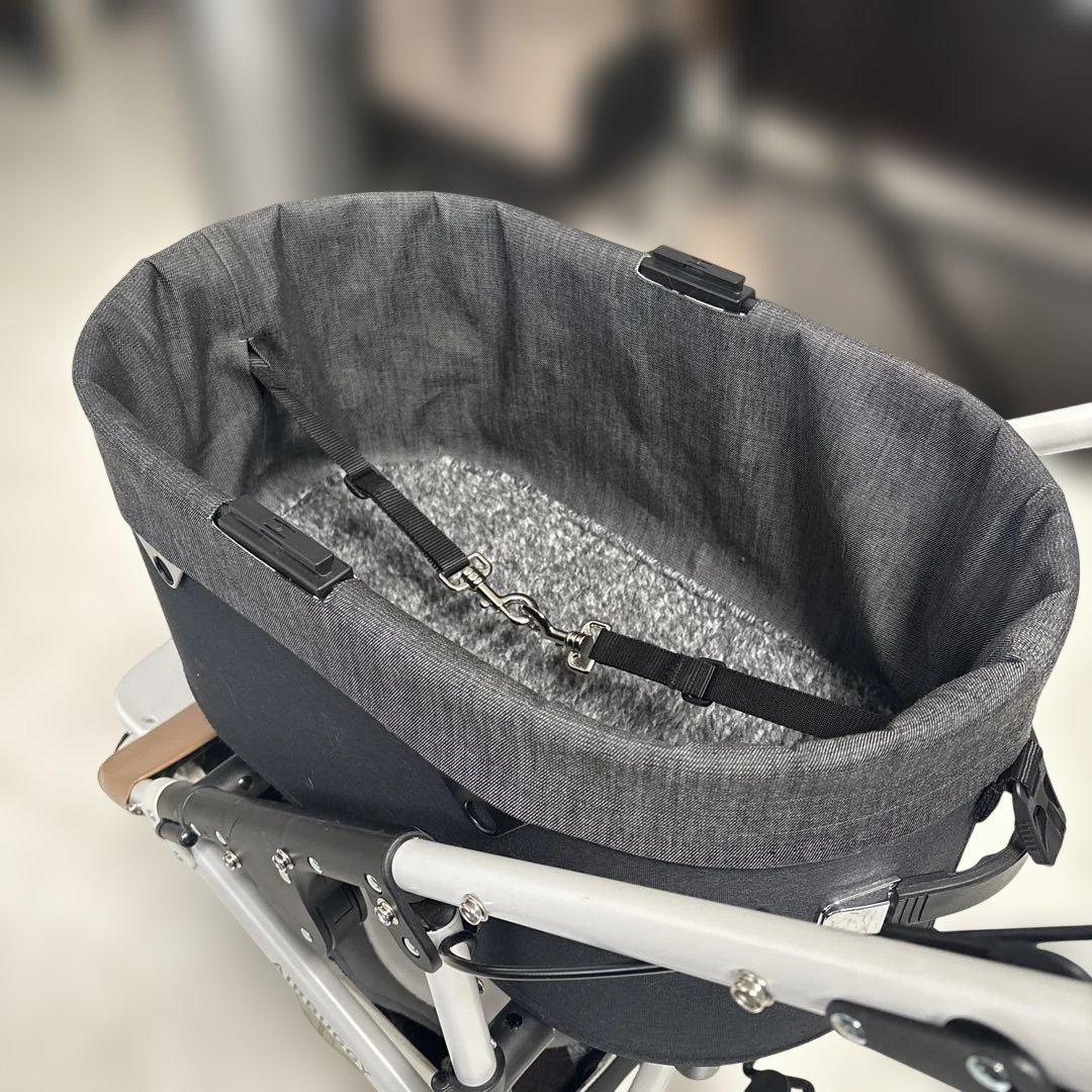 エアバギートーム3 コットカバー(レギュラーサイズ)デニム×ボア　黒系