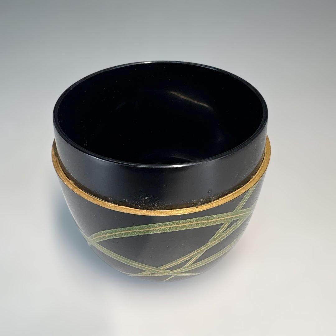 【中古品】西村宗利造　蛍蒔絵　中棗（共箱）