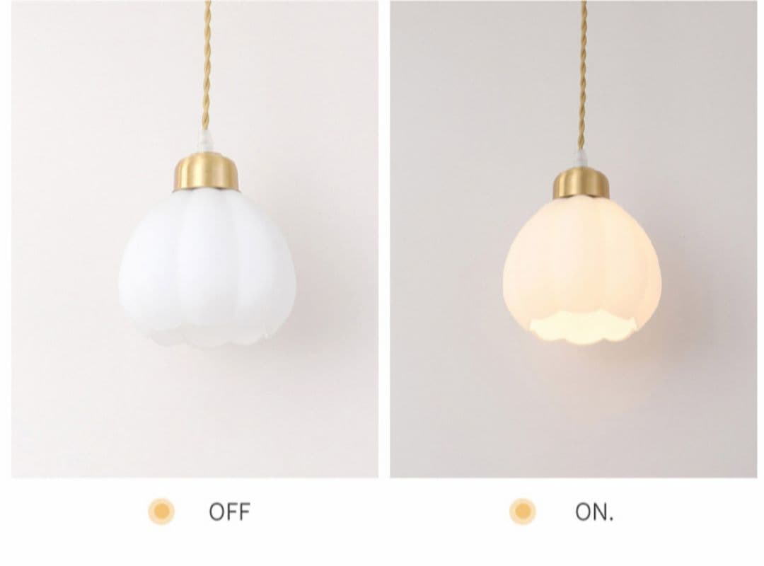 ペンダントライト　お花　花びら