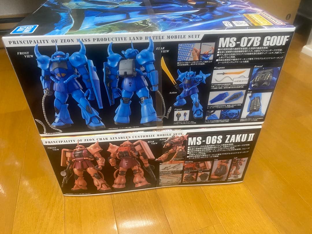 【16時迄当日発送】 MGグフver.2.0&シャア専用ザクver.2.0セット