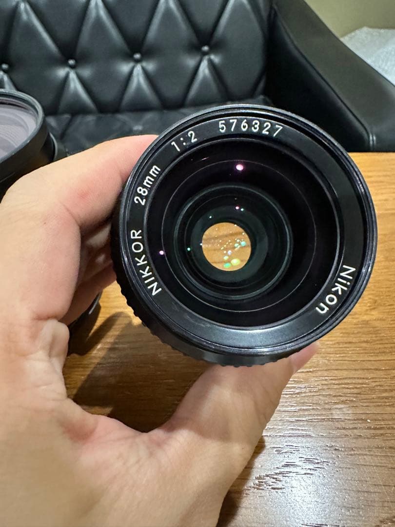 pentax 67 55mm と nikon 28mm レンズセット