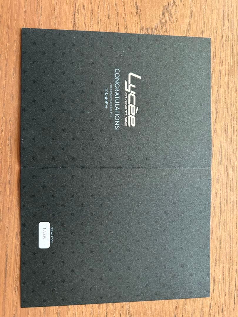 lycee リシア　直筆　shuffle2