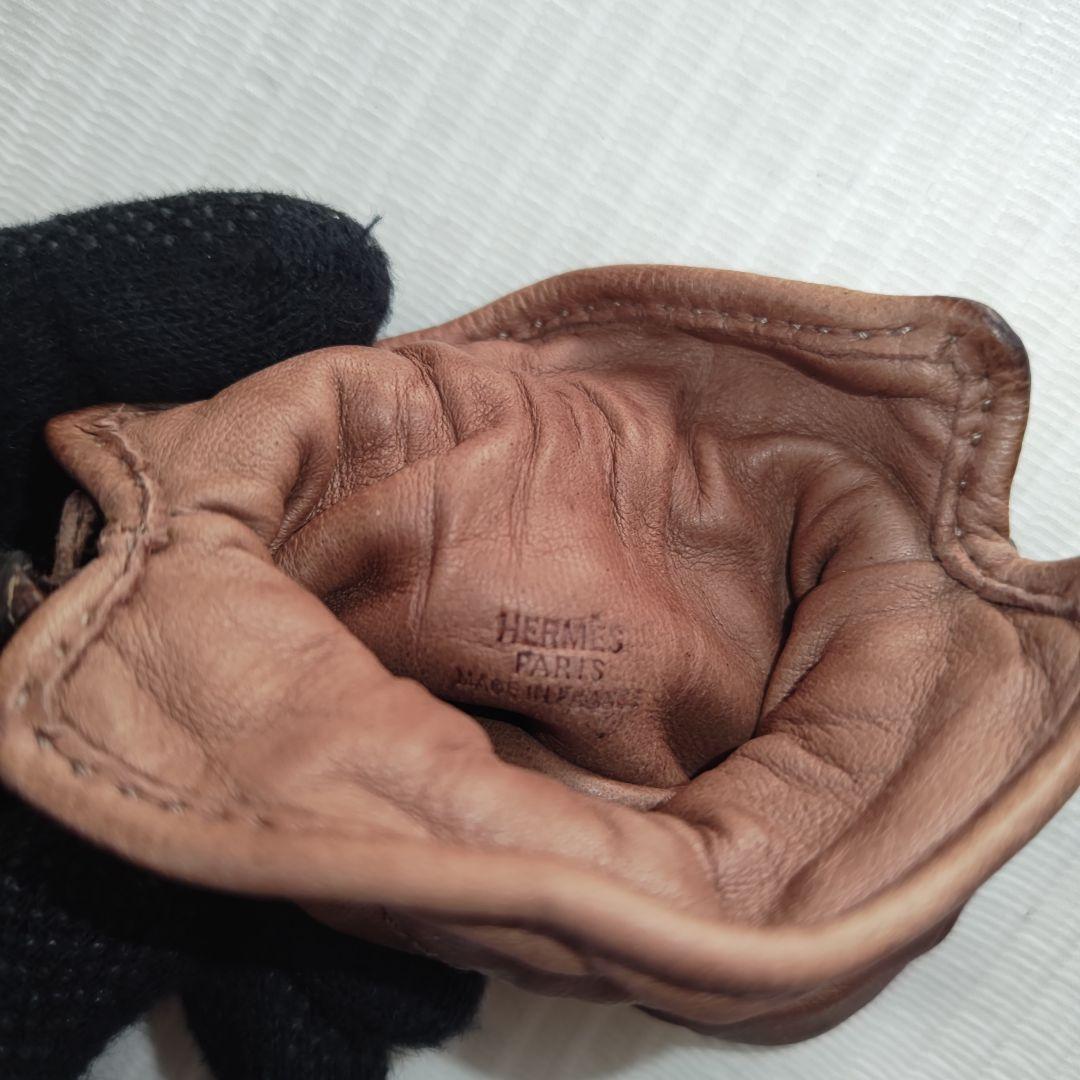 【レア・珍品】エルメス　ヴィンテージ　革ポーチ　ダイスセット　サイコロ