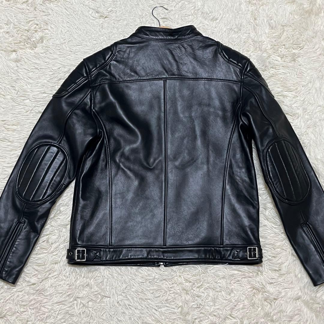 ✨新品 未使用✨ FORTIME ライダース ジャケット ラムレザー 羊革 XL