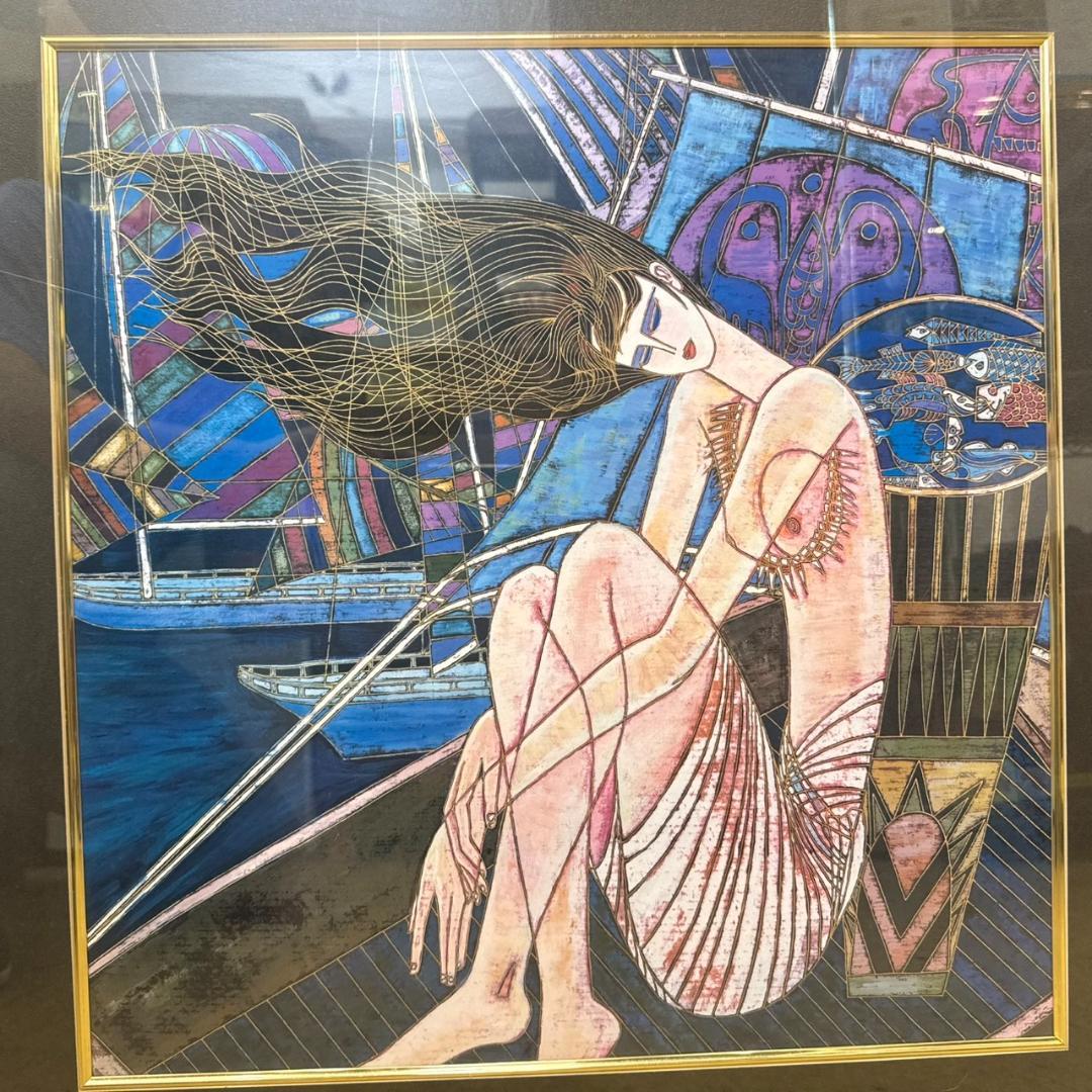 ★丁紹光　シルクスクリーン　海と風　ティン・シャオカン　Wind and Sea