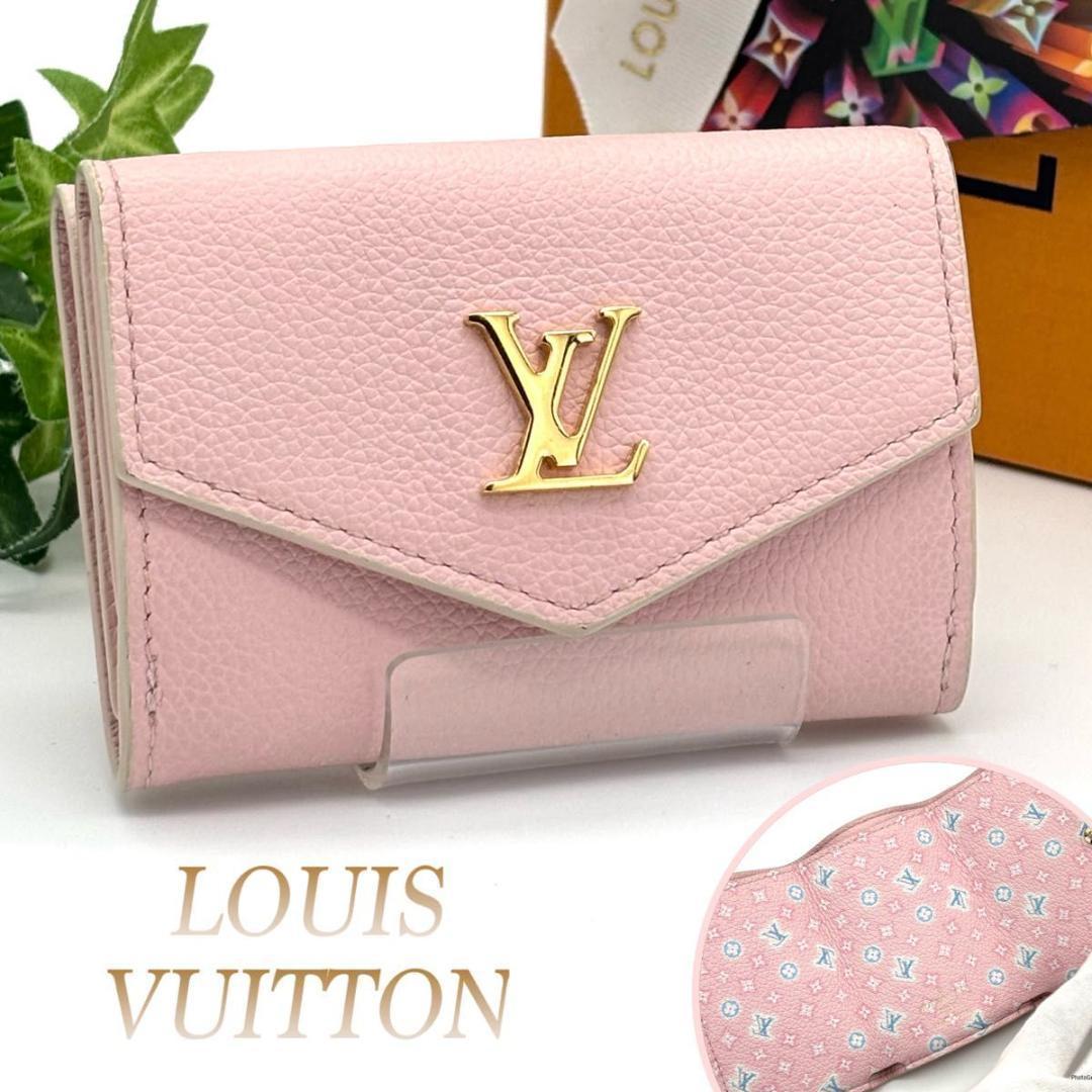 【日本限定】ルイヴィトン ポルトフォイユ ロックミニ 三つ折り財布 ピンク 希少