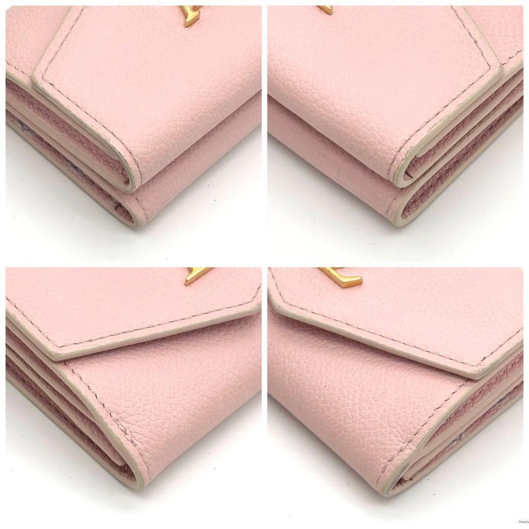 【日本限定】ルイヴィトン ポルトフォイユ ロックミニ 三つ折り財布 ピンク 希少