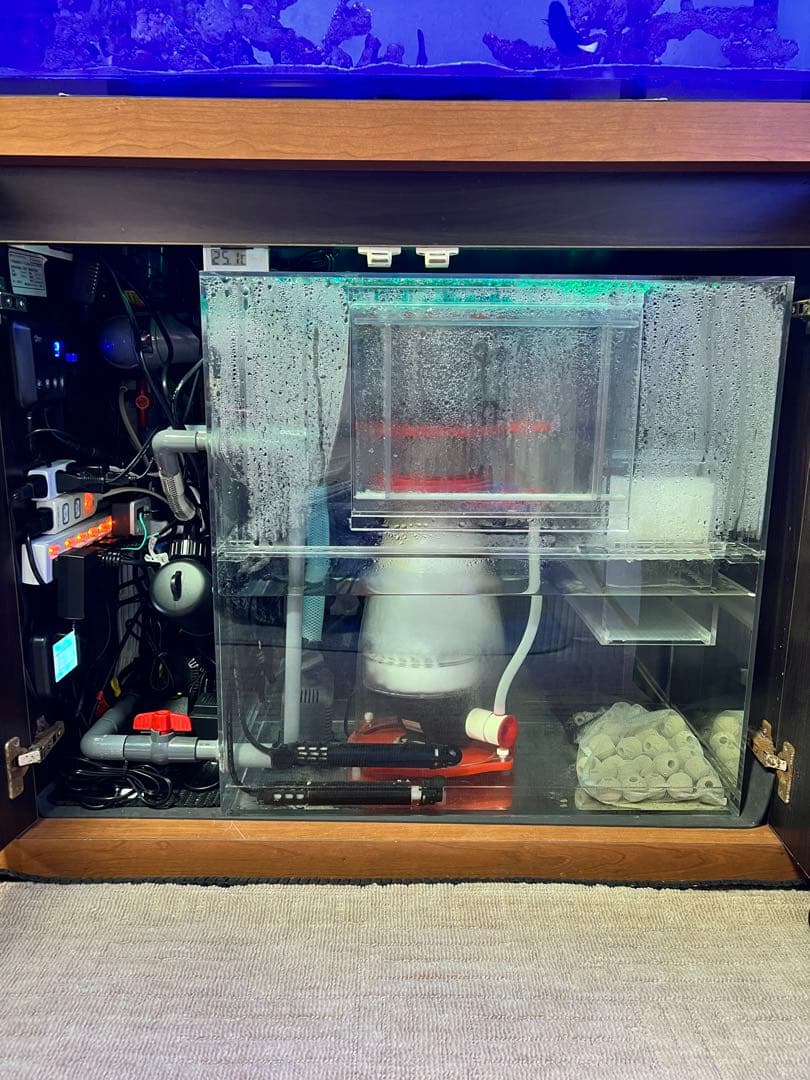 オーバーフローガラス水槽セット　引き取り限定