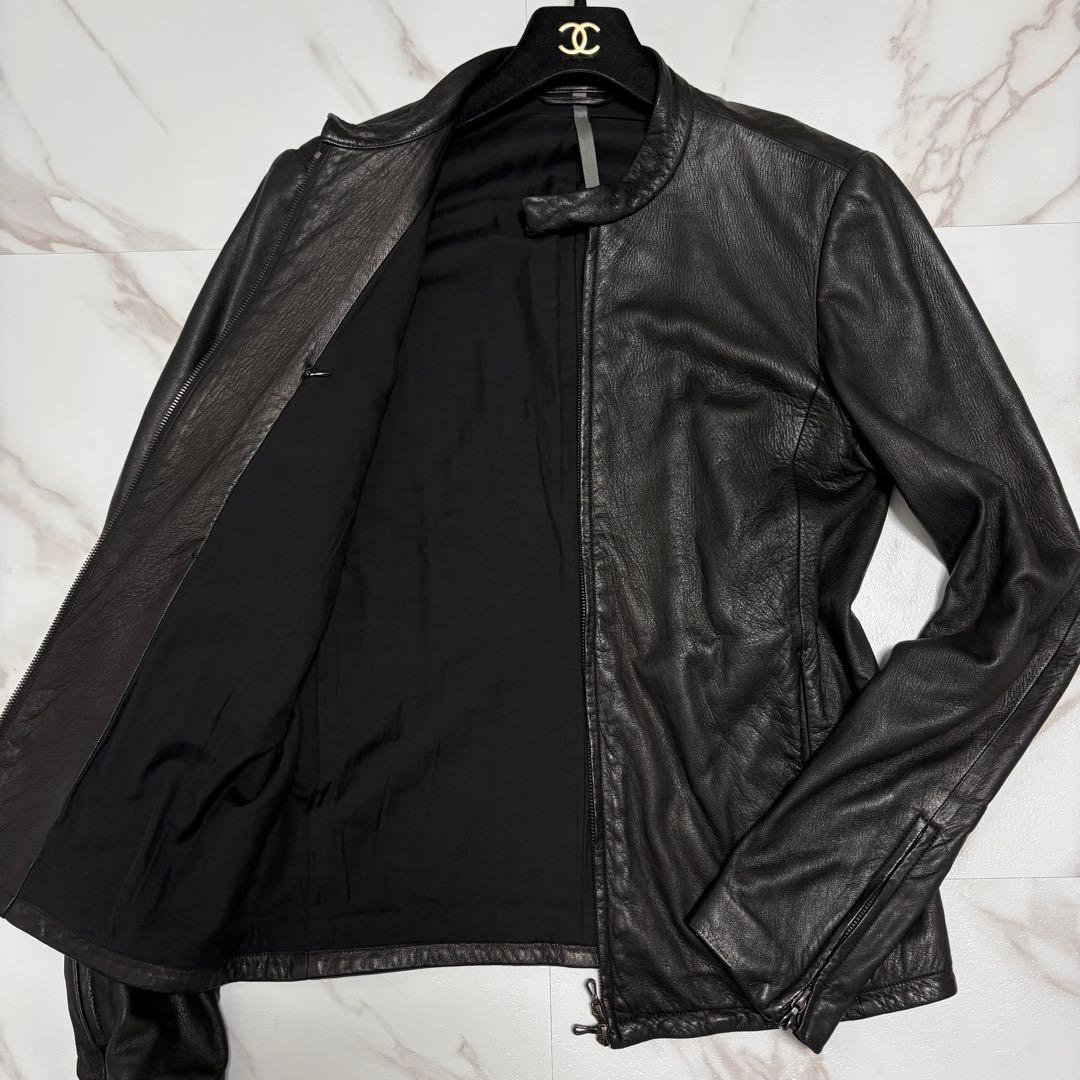 激レア✨️カズユキクマガイ 鹿革 シングル ライダース レザー ジャケット