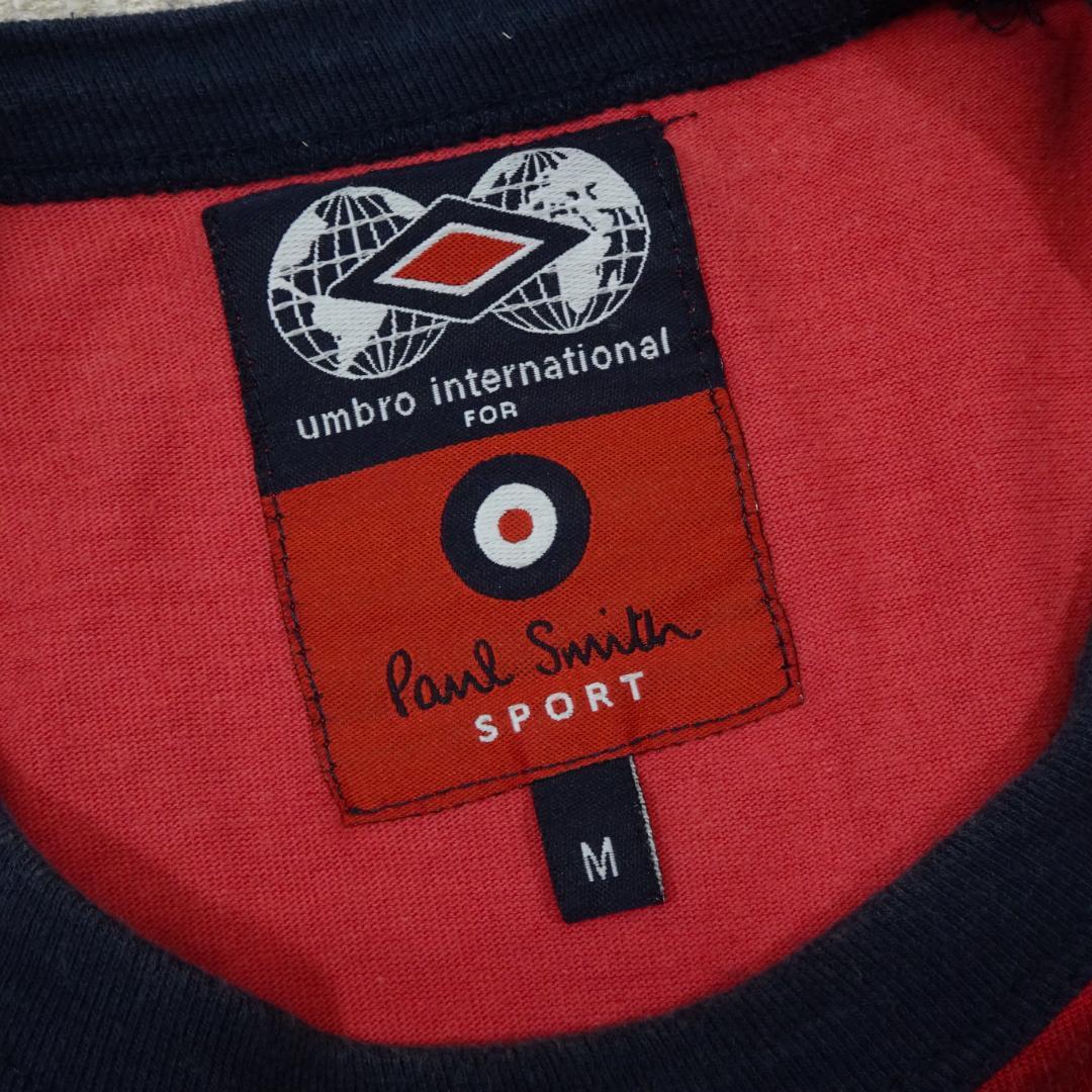 ポールスミススポーツ × アンブロ 00s リンガーTシャツ M レッド